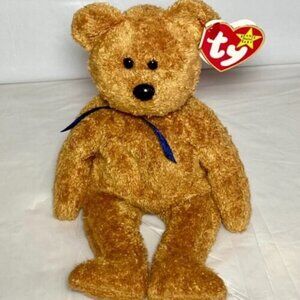 Ty Beanie Baby Original Fuzz Bear Retired 1998/1999 Tag Errors 7th Gen Tush Tag